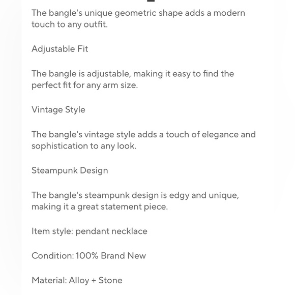 New, Natural Stones Spiral Upper Arm Cuff Bangle Adjustable Open bracelet - Picture 8 of 8